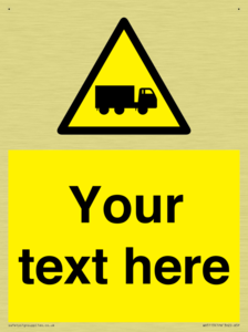 Custom Lorry Hazard Sign